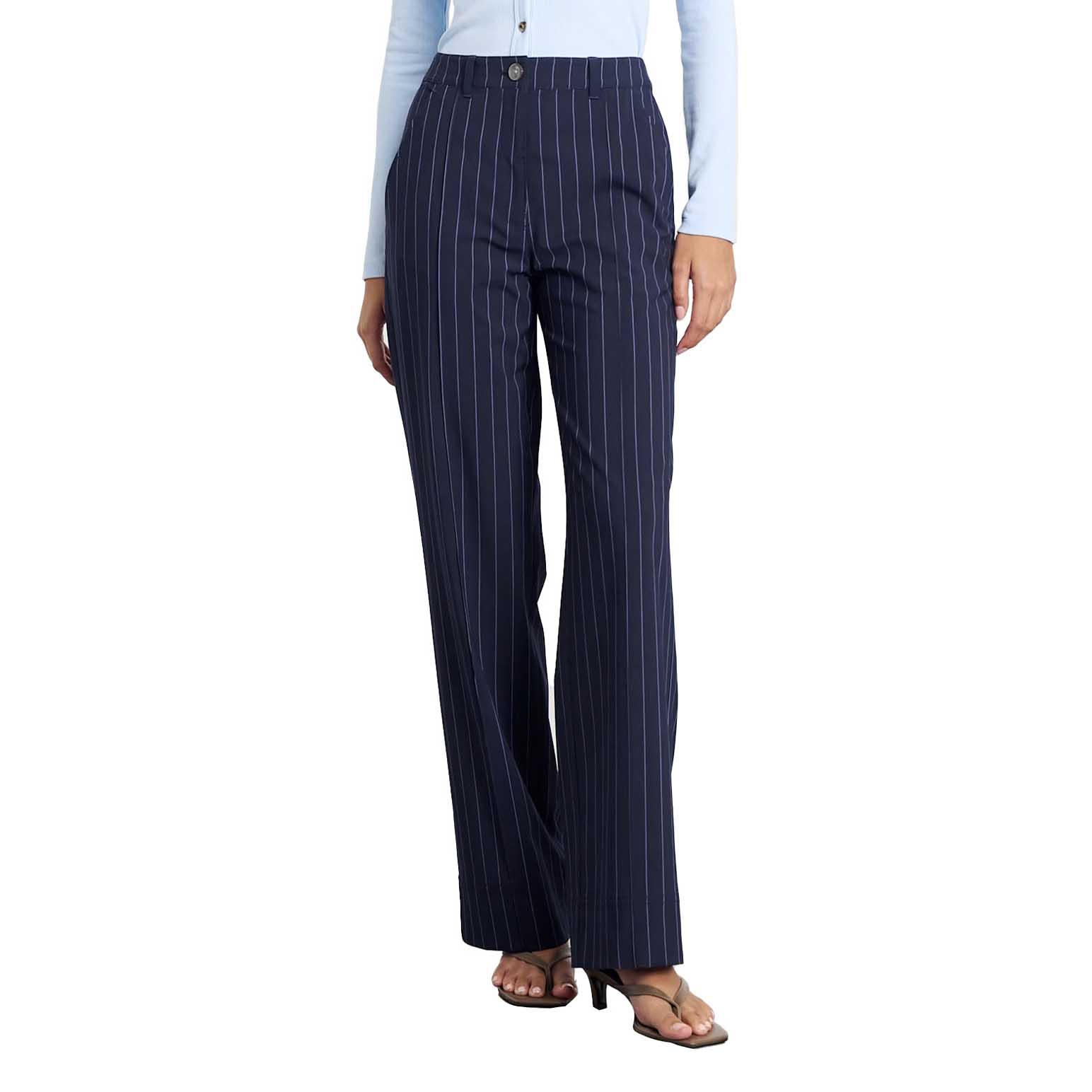 JAG Gia Pinstripe Tuck Pant